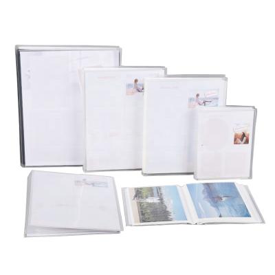 China Wedding events. Home Factory White Clear 4x6 Plastic Photo Albums With Flexible Slip-in Cover for sale