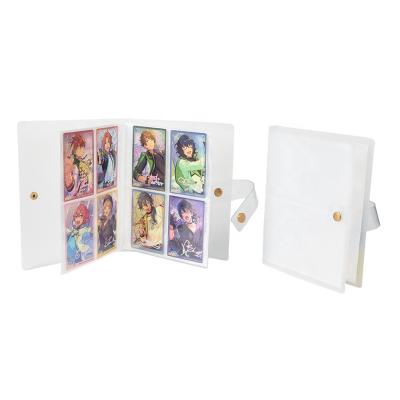 China Eco-friendly Clear PP 20 80 Pages Trading Card Photo Book 4 Pocket Card Album With Snap Button Closure for sale