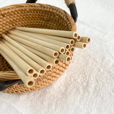 China Durable And Stable Cheap Plastic Straw Substitute Pure Natural Bamboo Straw for sale