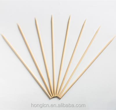 China Environmental protection easily cleaned BBQ bamboo skewers, round bamboo skewers, bamboo sticks for sale