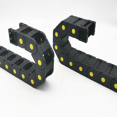 China CNWSL Anti-wearing 25 series yellow buckle type open bridge of both side drag plastic openable chain bridge for sale