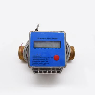 China High Quality DN25 Brass Body Smart Ultrasonic Digital Heat Meter Calorimeter for sale