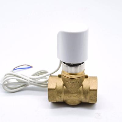 China DN15 DN20 DN25 motorized two way electric water flow control valve for sale