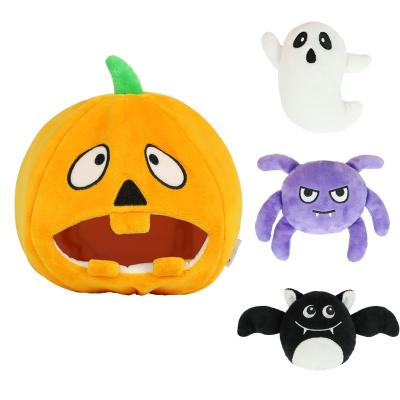 China New Stocked Fun Halloween Bibs Set Dog Chew Toy Pumpkin Pet Halloween Dog Pet Toys For Holidays for sale