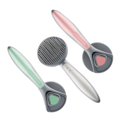 China Manufacturer Direct Grooming Tool Masaging Stocked Pearl Brush Hair Removal Comb for Pet Cats and Dogs for sale