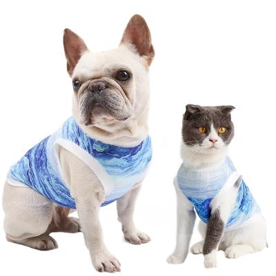 China Stocked Cooling Vest Sale Pet Clothes Cat Breathable Jacket Coat Bandana Summer Cold Warm Dog for sale