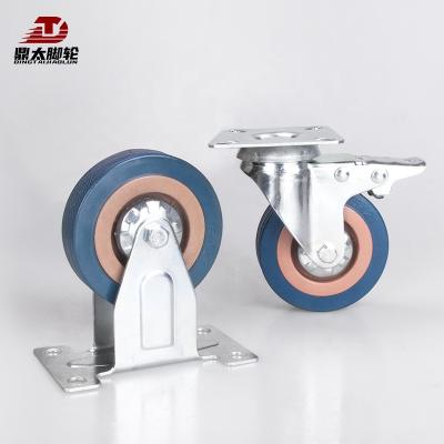 China Other Medium Electric Washing Machine Base Wheel Polyvinyl Chloride PVC Mute Caster Manufacturers Trolley Caster for sale