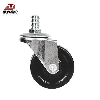 China Other Light Duty Rubber Universal Motion 1.5 Wheel Side Brake Or 2 2.5 3 Inch Wheel Frame Steel Table Furniture Casters for sale