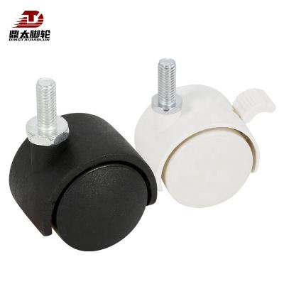 China Modern Plastic Electric Wheels 1 1.5 2 Inch Casters Flowerpot Shelving Wheels PP Nylon Furniture Casters for sale