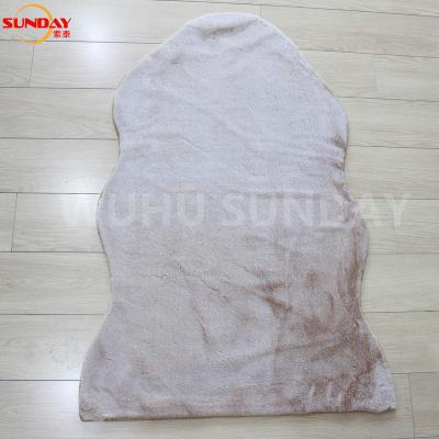 China Modern Tip-Faded Faux Rabbit Fur Blanket for sale