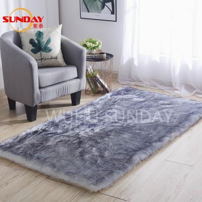 China Modern Tip-Dyed Faux Fur Blanket for sale