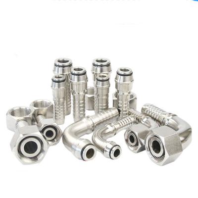 China Corrosion Resistant Hydraulic Coupling Tube And Hose Adapter Fittings Stainless Steel Hose Ends Connector for sale