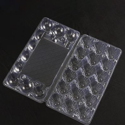 China Food Customized Color 18 Piece Cheap Transparent Plastic Food Preservation Egg Trays for sale