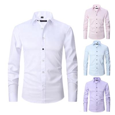 China Breathable Loose White Formal Shirt Long Sleeve Shirts Comic Autumn Plus Size Men's T-Shirts for sale