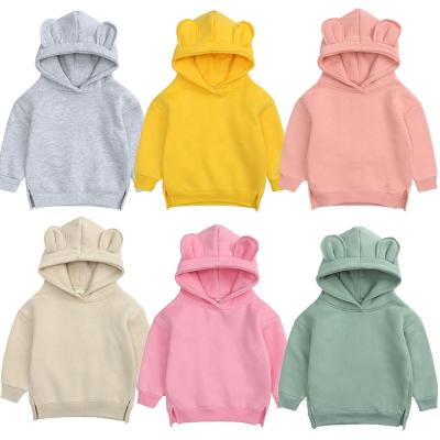 China Custom Anti Shrink Cotton Winter Loose Pullover Long Sleeve Sweatshirts Hoodies Shear Baby Hoody Hoodies for sale