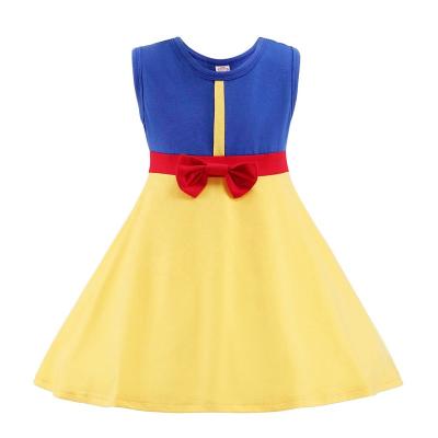 China Anti-wrinkle Fashion 2022 Summer Kids Dresses For Girls Disney Princess Snow White Baby Dresses for sale