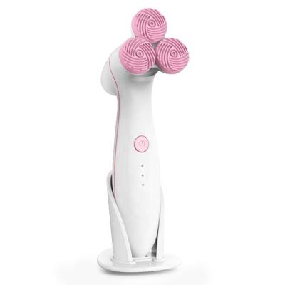 China Acne Treatment Pro Sonic Cleansing Brush Ultrasonic Facial Rechargeable Electric Brush for sale