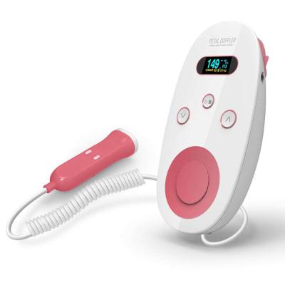 China Portable Fetal Heartbeat Monitor Baby Ultrasound Pregnant Woman Doppler Heartbeat Monitor for Pregnancy for sale