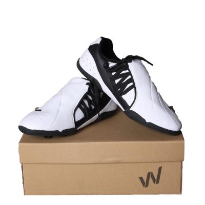 China Anti slip Professional Custom Pu Martial Arts Equipment Sports Taekwondo Shoes for sale