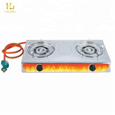 China Tabletop Cooker / Home Kitchen Double Burner Gas Stove for sale