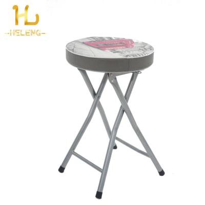 China Cheap Vintage PVC+Sponge Lounge And Metal Folding Chair for sale