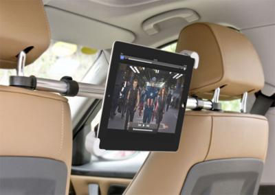 China Universal 7-8.5 Inch Car Headrest Tablet Holder of Aluminum + ABS Material for sale