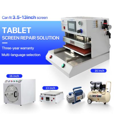 China Mobile phone /digital tablet lcd screen refurbishing BAIJIN 5 piece full set vacuum digital tablet lcd screen repair laminating machine for sale