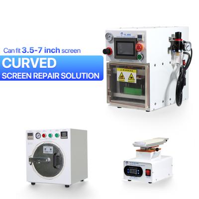 China Mobile Phone LCD Screen Refurbishing 5 Pieces FL-S07 Set OCA Vacuum Laminating Machine Phone LCD Curved Screen Repair Bonding Machine for sale