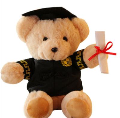 China Decoration Gift Ceremony Gifts PP Cotton Plush Teddy Bear Graduation Graduation Bear Stuffed Brown Toy for sale