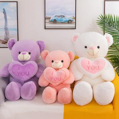 China Eco-friendly Comfortable Room Hotel Decoration Teddy Bear Teddy Bear Plush Toys I Love You for sale