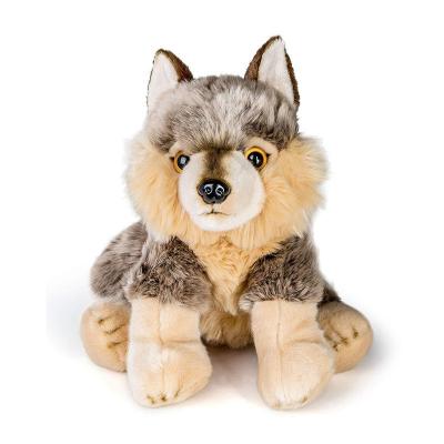 China High Quality Eco-friendly Soft Plush Toy Big Large Soft Gray Wolf Comfort Plush Toy Realistic Kids Children Toys for sale