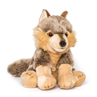 China Wholesale Eco-friendly PP Cotton Wild Animals Toys Cute Stuffed Wolf Soft Plush Toys for sale