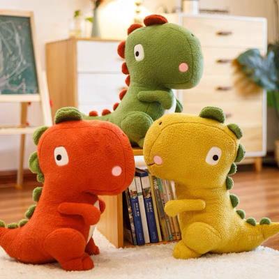 China Factory Price Eco-Friendly Wholesale Kids Animal Stuffed Cute Realistic Dinosaur Soft Plush Toy Set for sale