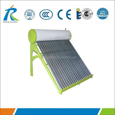 China PPGI Coated 20 Vacuum Tube Stainless Steel Steel Solar Water Heater System for sale