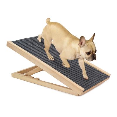 China Hot Selling Portable Folding Travel Dog Ramp For Small Dog Size Foldable Dog Ramp Adjustable Pet Ramp For Bed for sale