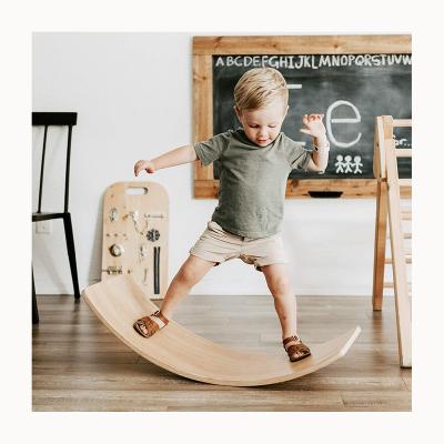 China 3-8 years old baby gym balance board wooden balance board baby gym tabla de equilibrio for kids for sale