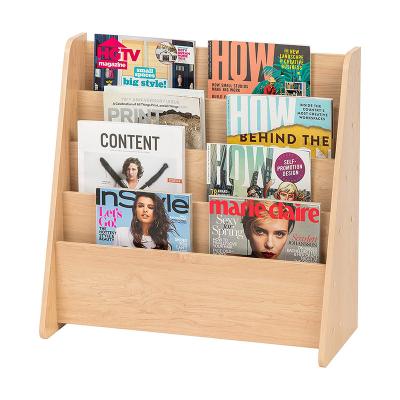 China Eco-friendly Wholesale Wooden Bookshelf Wall Bookcase Storage Book Shelf Storage Children Wooden Bookcases for sale