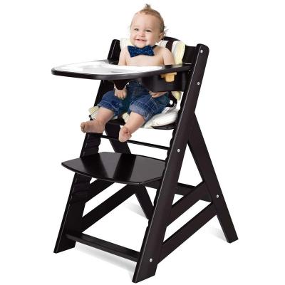 China New Arrival Solid Wood Baby Chair Feeding Referee Chair Wooden Infant Baby Feeding Chairs for sale