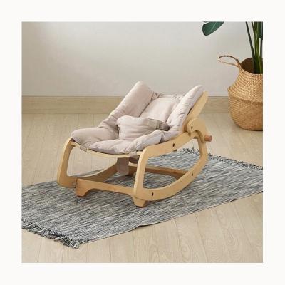 China New Arrival Foldable Baby Bouncer Solid Wood Ergonomic Baby Bouncer and Baby Rocker Baby Bouncer Wooden Bouncer for sale