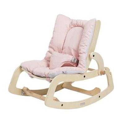 China Hot Sale Baby Bouncer Swing Baby Rocking Chair Solid Wooden Baby Swing Chairs for sale