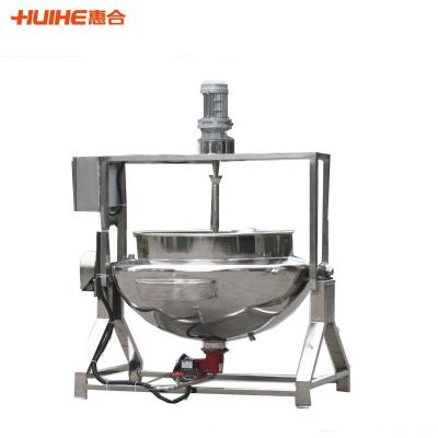 China Dairy Factory 300L LPG Gas Heating Jacketed Kettle Used For Industrial Snacks Nuts Cooking Kettle for sale