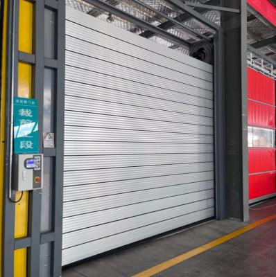 China 0.8m/s Aluminum Alloy Speed Spiral Door with 220V/50HZ Power Supply Aluminum Metal Autom Shutter Fast for sale