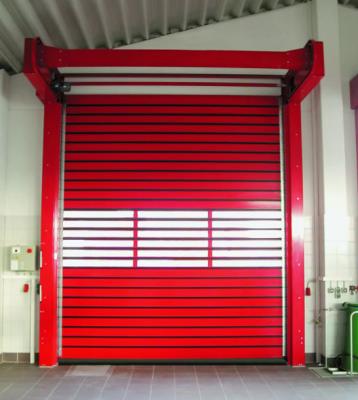 China 220V/50HZ Safety Photoelectric Sensor Speed Spiral Door -20℃~ 50℃ Opening Wind Resistance Aluminum Rigid High Speed Door for sale