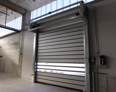 China Industrial Automatic Spiral Aluminum Metal Thermal Insulated Speed Aluminum Alloy Spiral Rolling Door for sale