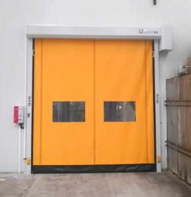 China Insulation Rapid Roll Up Shutter Zipper Door With 304 Stainless Steel Automatic Pvc Zipper Fast Door for sale