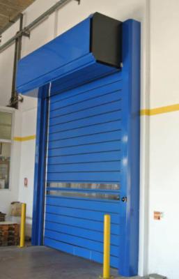 China Temperature Control PLC Customized Motor High Speed Security Entrance Door for sale