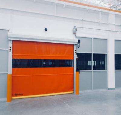 China Industrial Manufacturer High Speed PVC Roll Up Rapid Shutter Door 304 Stainless Steel Material Low Maintenance and duty Steel Structure Design for sale