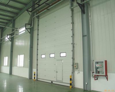 China Rapid Response Industrial Overhead Sectional Door  700N/M2 Anti Wind Pressure for sale