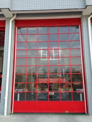 China Indoor / Outdoor Aluminum industrial Sectional Door 1.5W/M² K Thermal Insulation for sale