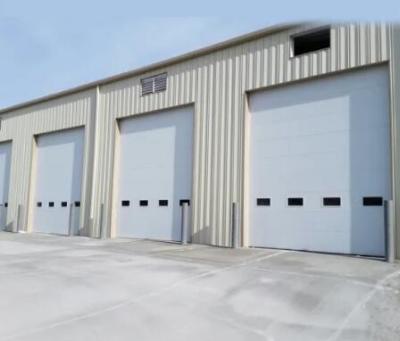 China Galvanized Steel Sectional Garage Doors , Commercial Sectional Doors 420mm-530mm Width for sale